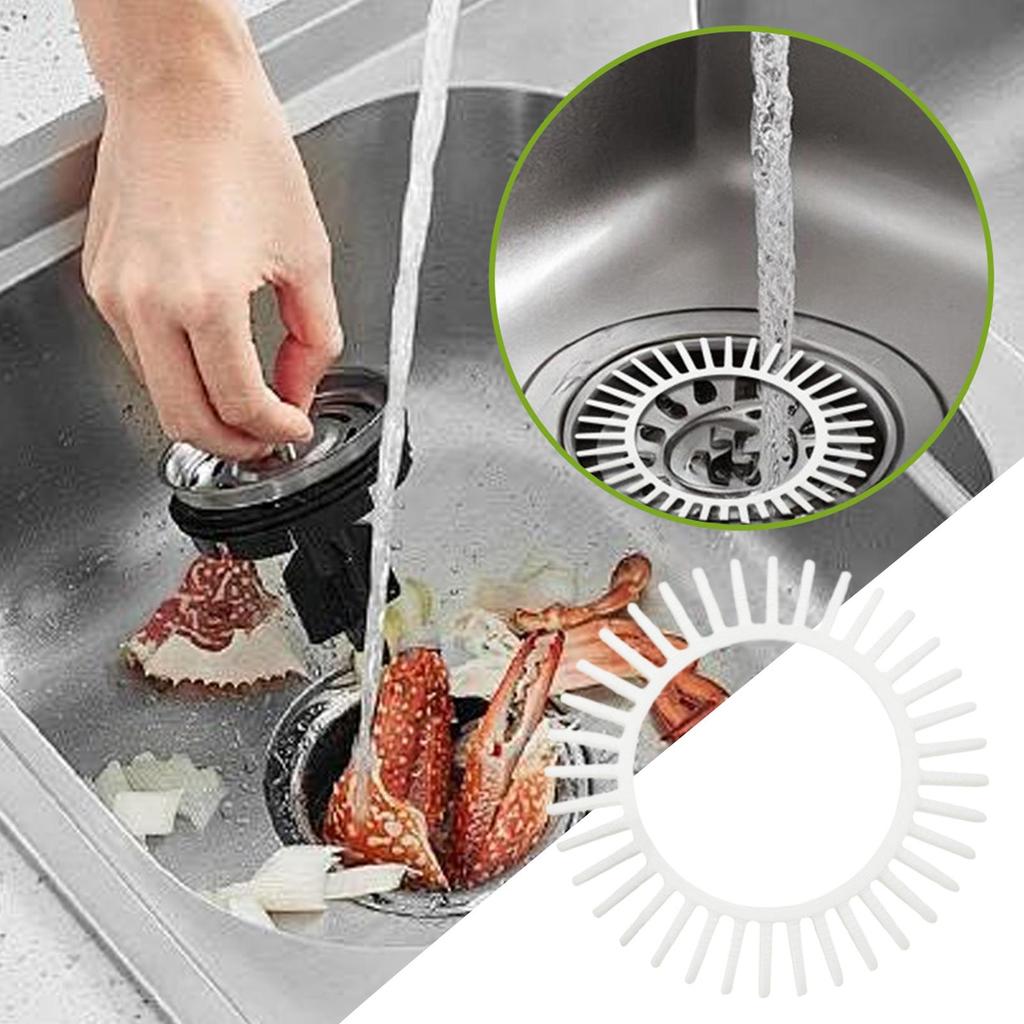 Shower Hair Drain Catcher Wash Basin Drain Strainers Hair Stopper Easy Clean Anti Odor Filter Basket Fast Drainage Bathroom