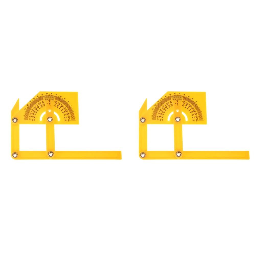 Угловой транспортир 7/12 дюймов, метрическая линейка для измерения треугольников из алюминиевого сплава, линейка для измерения рамы для плотников, инженеров, квадратный инструмент