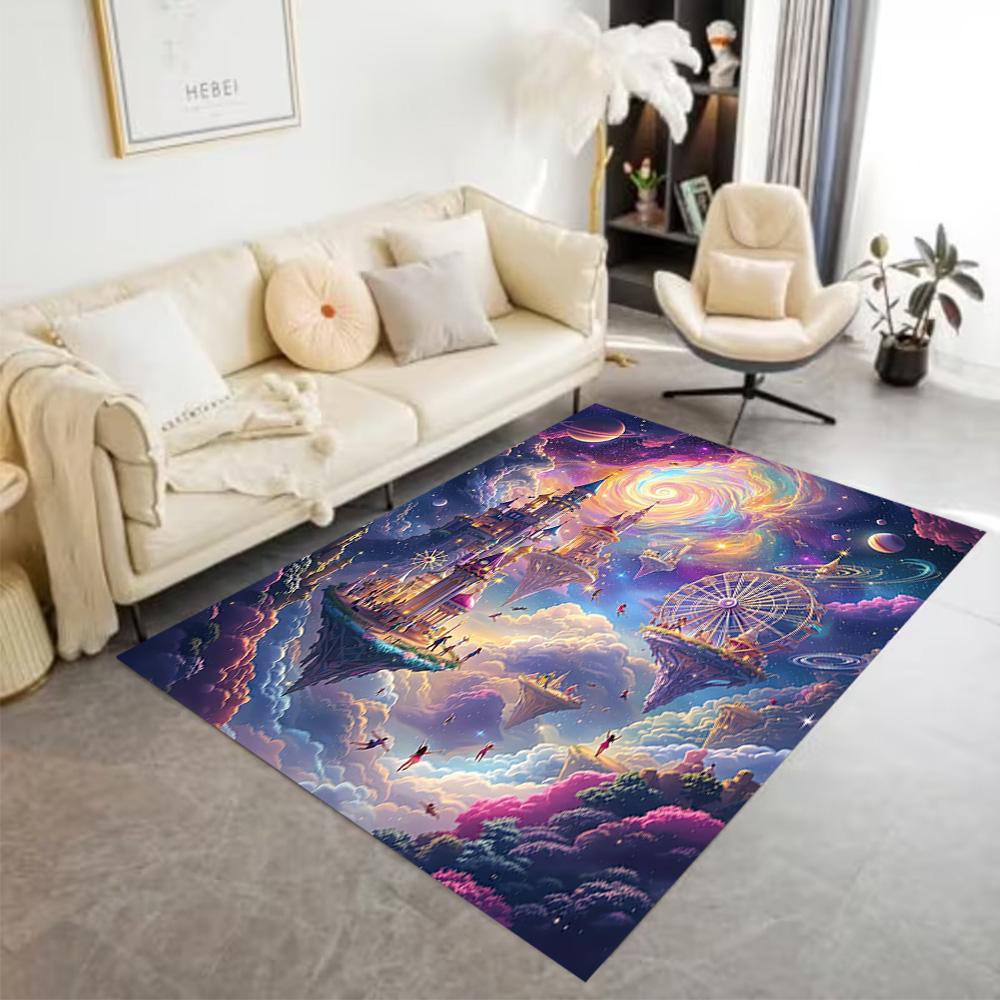 1pc Steampunk Fairy Home Carpet Non Slip Office Decor Gift Living Room Bedroom