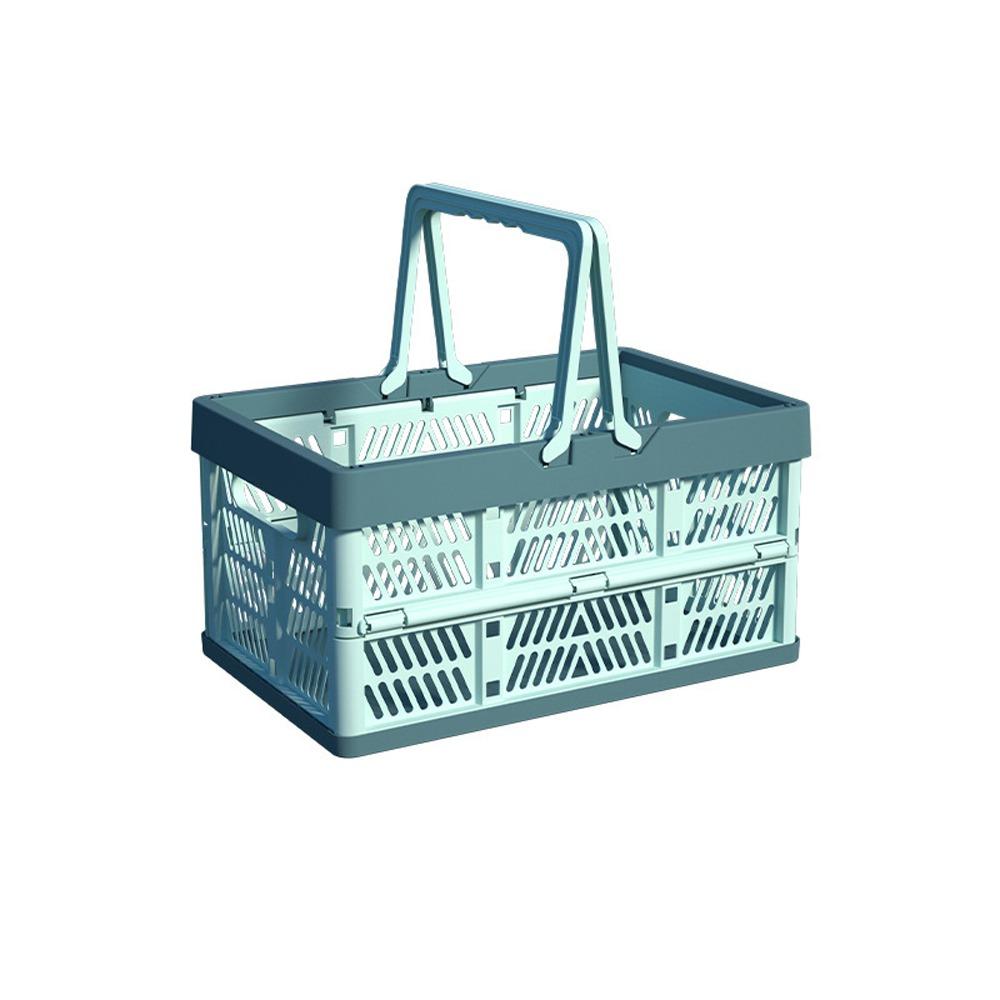 Thickened Portable Picnic Basket Stackable Plastic Storage Box Fruit Vegetable Storage