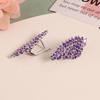 Серьги из стерлингового серебра 925 пробы с тонкой застежкой, натуральный аметист, драгоценные камни, дизайн крыла для модных девушек и женщин, хороший подарок