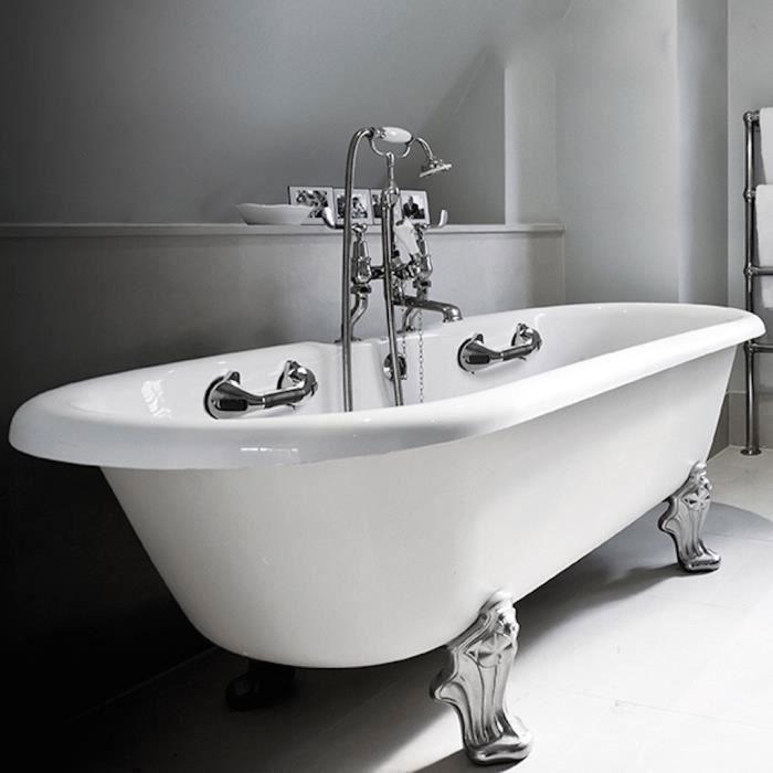 Poignée de Sécurité - TSC - Ventouse - Anti-dérapante - Salle de Bain - Plastique Blanc