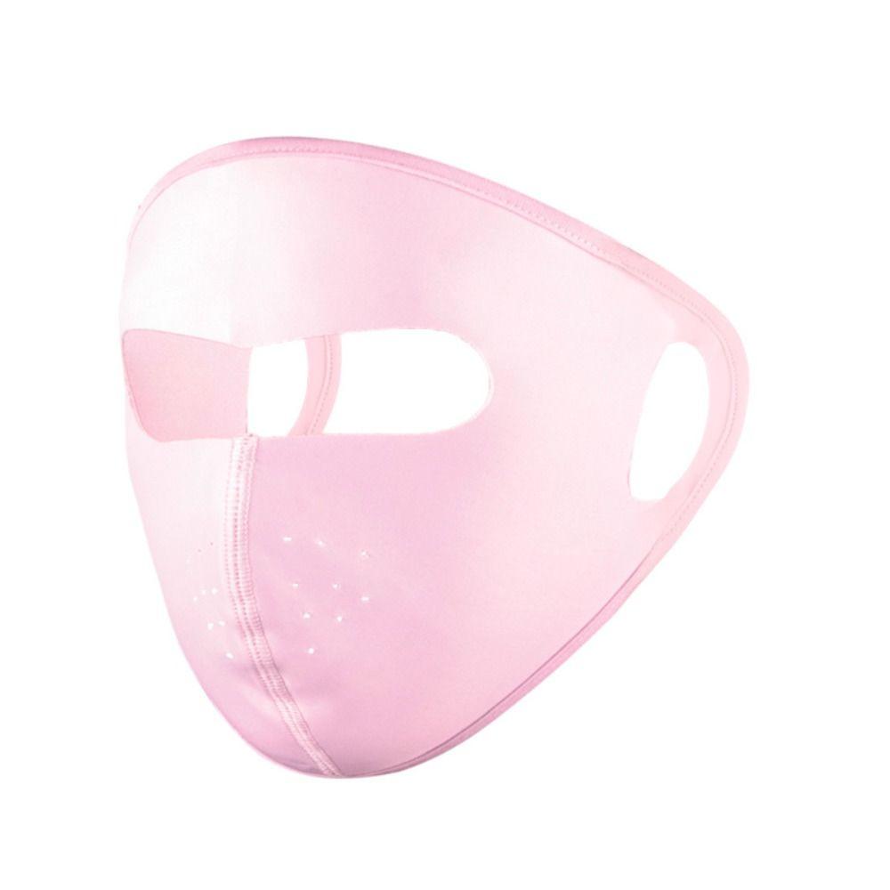 Чистый цвет Ice Silk солнцезащитная маска для лица на открытом воздухе защитная маска для лица для вождения маска Джини для вождения