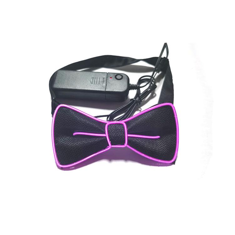 LED Luminous Bow Tie Light Flashing Tie for Prom Party Performance Atmosphere Decoration