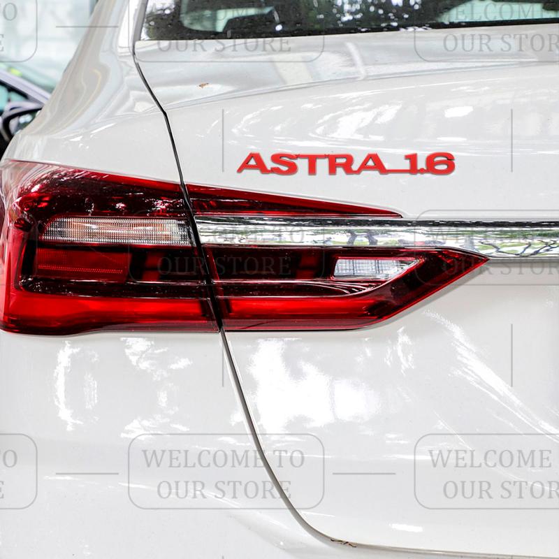 3D Stickers Metal ASTRA 1.6 Badge Car Trunk Body Emblem Decal Styling For Vauxhall VXR Opel Adam Meriva Insignia Mokka Zafira
