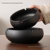 Большая керамическая пепельница для чайной комнаты, гостиной или офиса - Китайский стиль, конструкция против залетания
