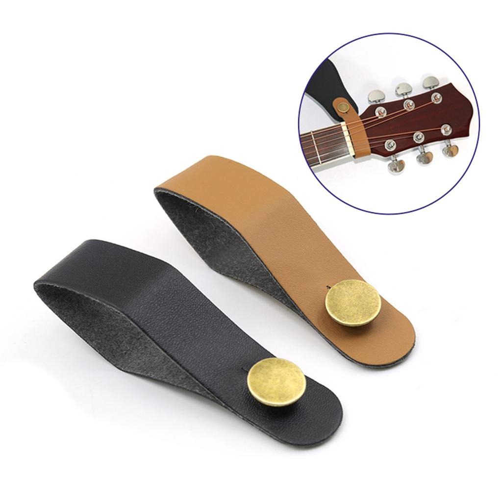 Guitar Strap Holder Button Leather Headstock Adapter Tie Adjustable Guitar Strap Belt for Acoustic Electric Guitar