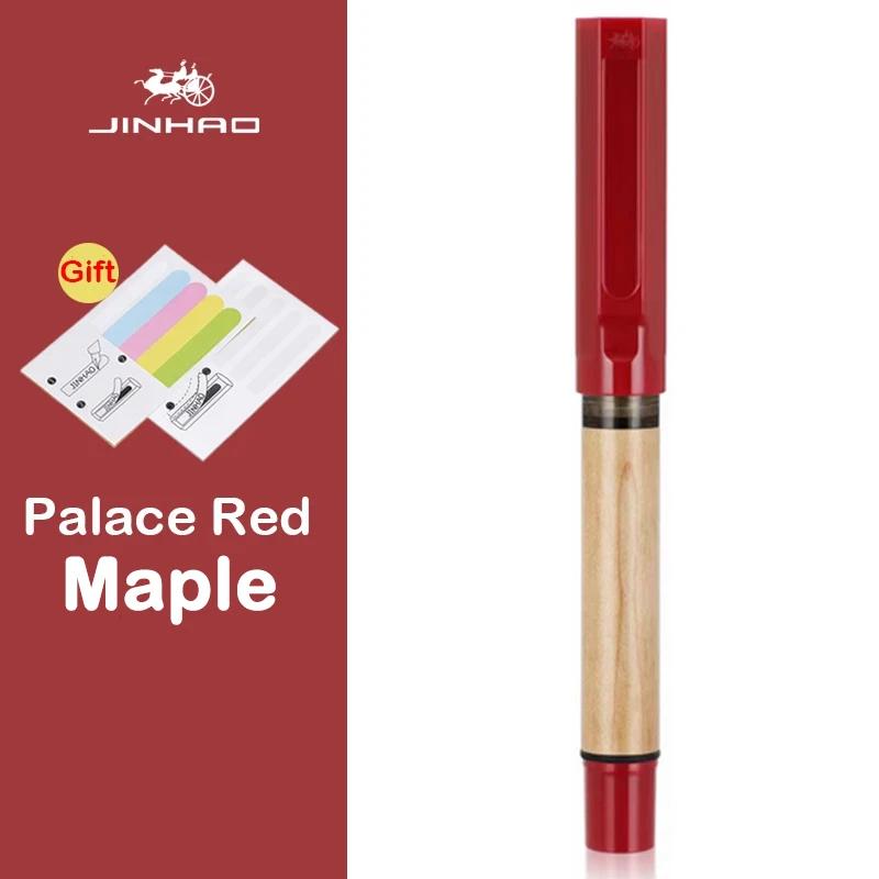JINHAO 58 Деревянная перьевая ручка Высококачественные цвета Студенческая F EF перо Чернильная ручка Каллиграфическая ручка Канцелярские товары Школьные Офисные принадлежности