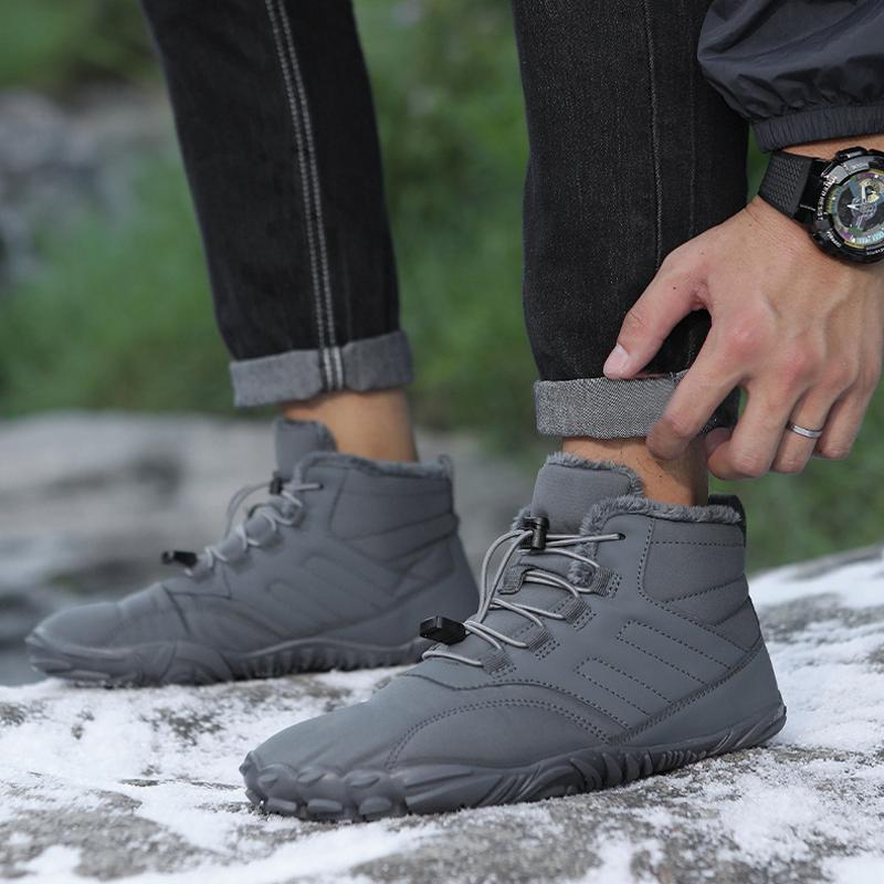 Outdoor Sports Hiking Cotton Shoes Men and Women Winter Plus Velvet Thick Warm Snow Boots Wear-resistant Anti Skid Couple Shoes