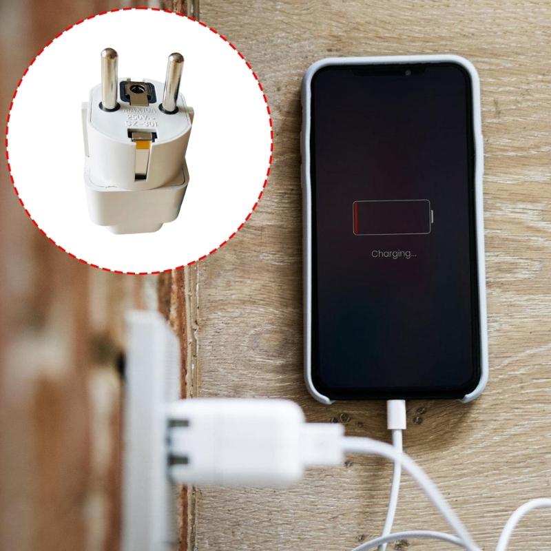 Дорожный адаптер вилка Китай Германия Универсальный ABS переходник для вилок Широкая совместимость Вход 220В