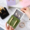 5pcs Drawer Jewelry Gift Boxes Green Cardboard Jewelry Gift Boxes with Foam Padding and Handles Displaying Necklaces Rings Earrings Valentine's Day