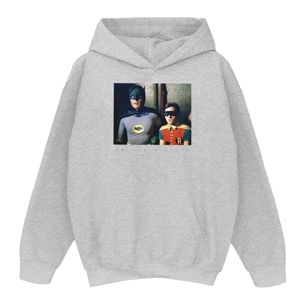 DC Comics Boys Batman TV Series Dynamic Duo Photograph Hoodie