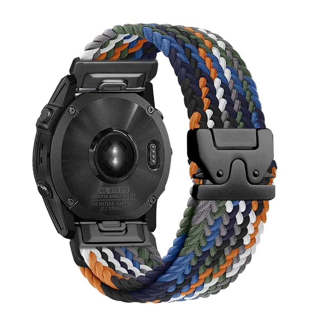 Быстросъемный ремешок 26 22 20 мм для Garmin Fenix 8 7 Pro 7S 6 5X 5Plus Tactix 8 7 Парашютный нейлоновый браслет correa Fenix 8 band 43 мм