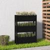 VidaXL Planter Black 77x25x104.5 Cm Solid Pine Wood 823938