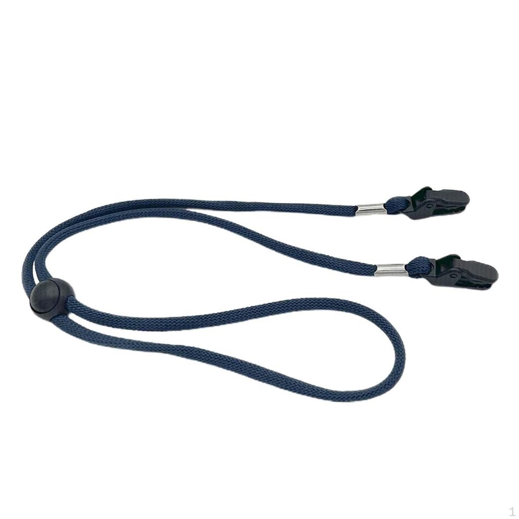 Hat Band Clips Cap with Cord Locks Polyester Leash Clip Holder for Camping