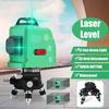 12 Line New 360 Horizontal Vertical Cross 3D Green Light Laser Level Self-Leveling Measure Super Powerful Laser Beam