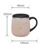 BRUNO Bruno Stainless Steel Mug with Double Walled Vacuum Lid, Warm/Cold Insulation, Wall, Short, 320ml, Pink, Beige, BHK262-PBE