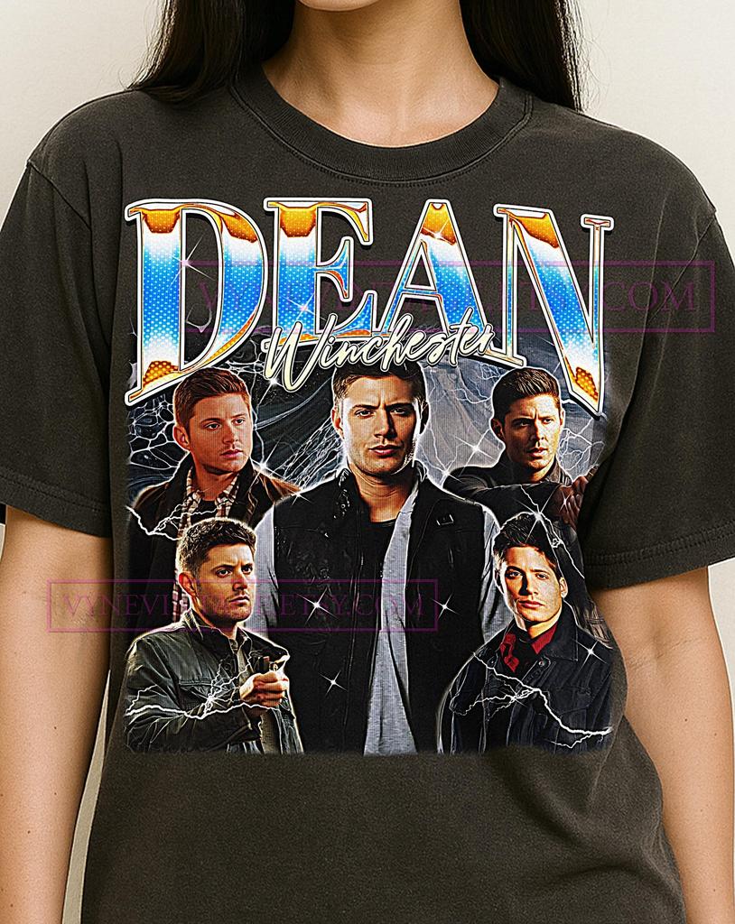 Dean Winchester Bootleg Shirt, Vintage TV Character Hunter Hero Classic Tee, 90s Retro Throwback T-shirt, Dean Winchester Sweater