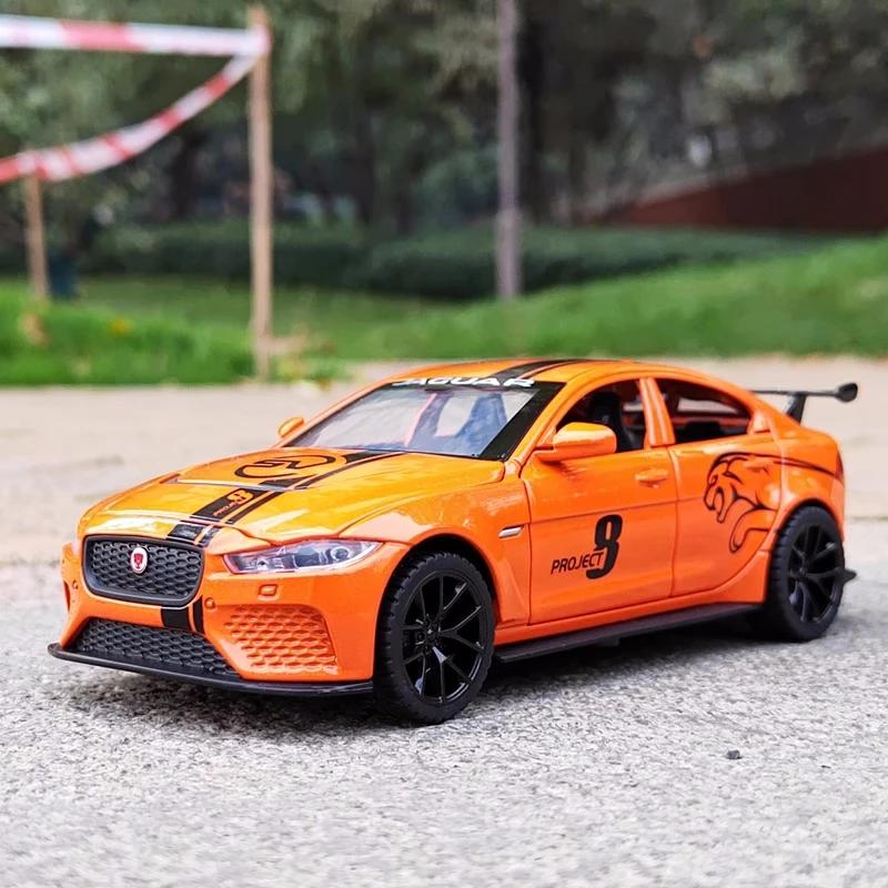 1/32 Jaguar EX Сплав Спортивный Автомобиль Модель Литье под Давлением Металл Игрушечный Транспорт Средство Модель Автомобиля Звук и Свет Высокая Симуляция Коллекция Подарок