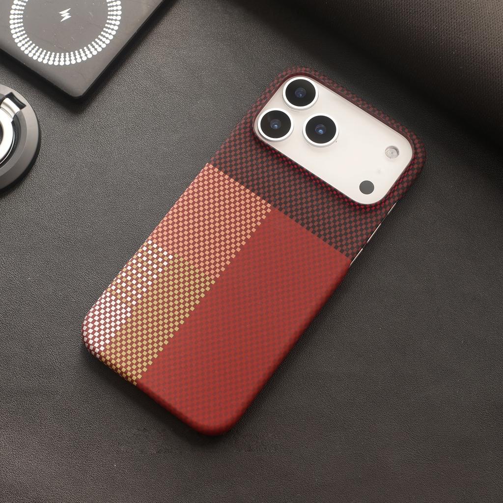 Ультратонкий PC-чехол с текстурой углеродного волокна для For Iphone 17 Air 16 Plus 1 14 13 12 Pro Max, Магнитная безрамочная охлаждающая крышка