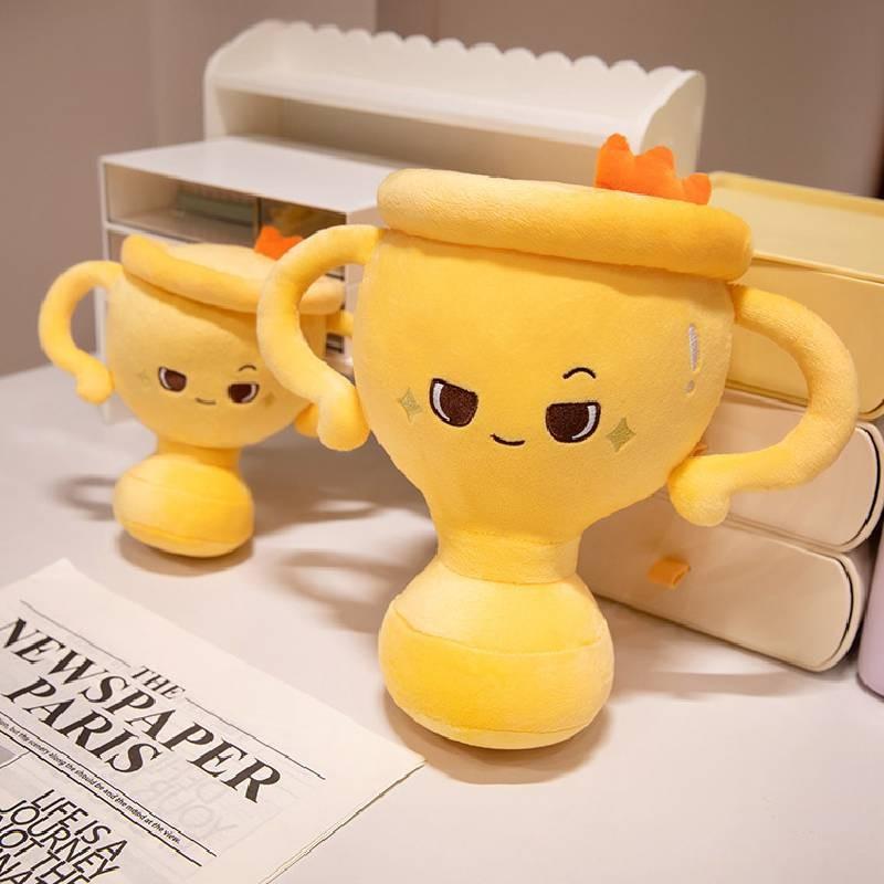 Creative Plush Trophy Pillow Toy For Fun School And Company Awards Unique Design