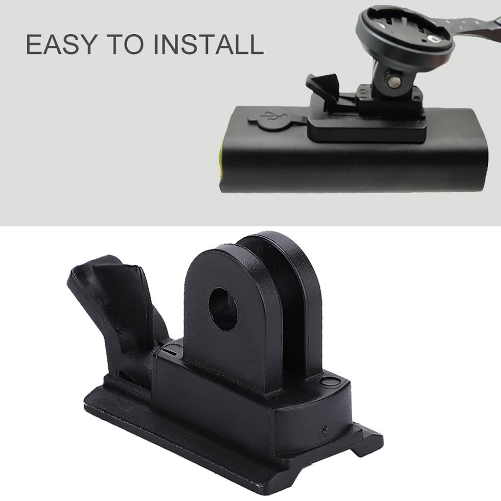 Plastic Bike Front Light Flashlight Holder Adapter for Bicycle Computer Mount Bracket