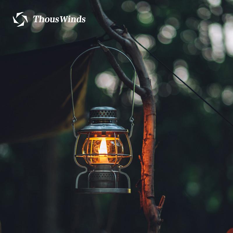 Thouswinds Железнодорожный Кемпинговый Фонарь Уличные Фонари Эмоциональная Винтажная Масляная Лампа Для Путешествий Пикника Освещение Товары Для Кемпинга