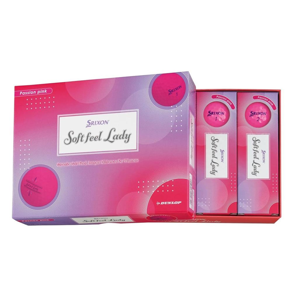 Dunlop Golf Balls SRIXON SOFT FEEL LADY6 2025 Model 1 Dozen (12 Pieces)