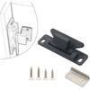 Universal Nylon Metal Cupboard Door Catch Drawer Latch for RV Boat Cupboard Doors, Black
