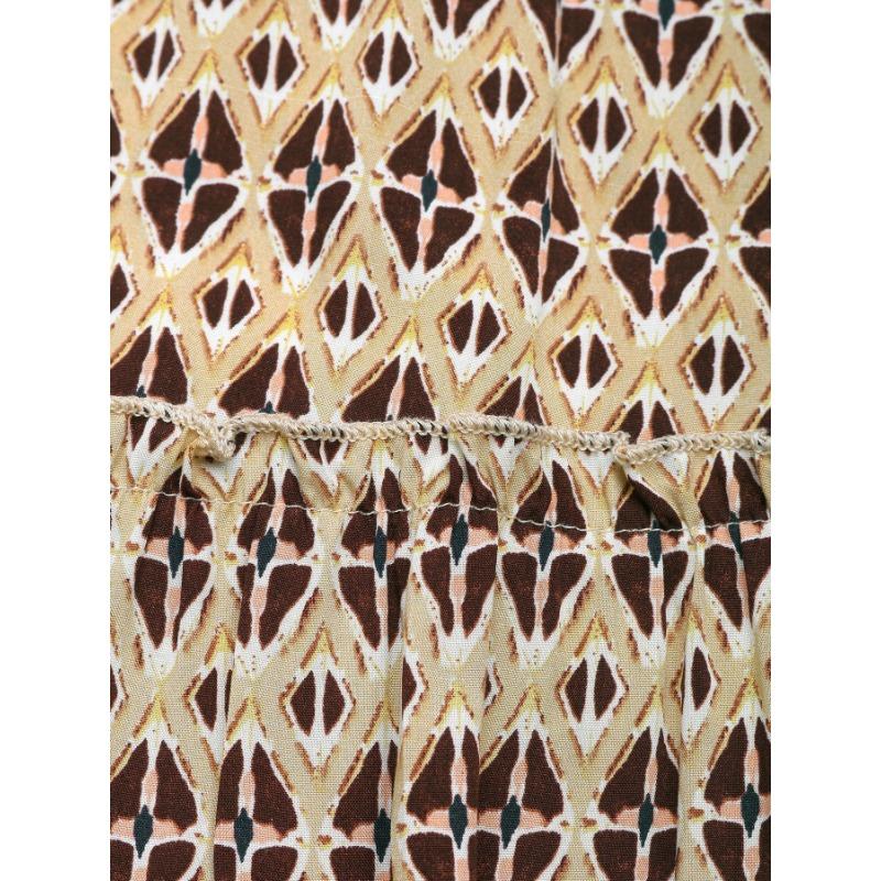 YYFS Женская мода лето весна геометрический принт без рукавов подтяжки высокая талия повседневные платья