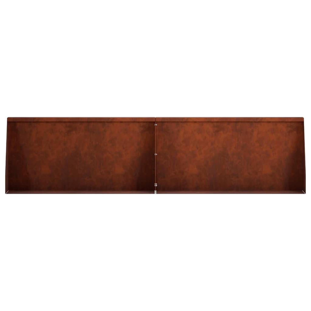 Retaining Wall 6 pcs 80 x 12 x 30 cm Weathering Steel Rust Look