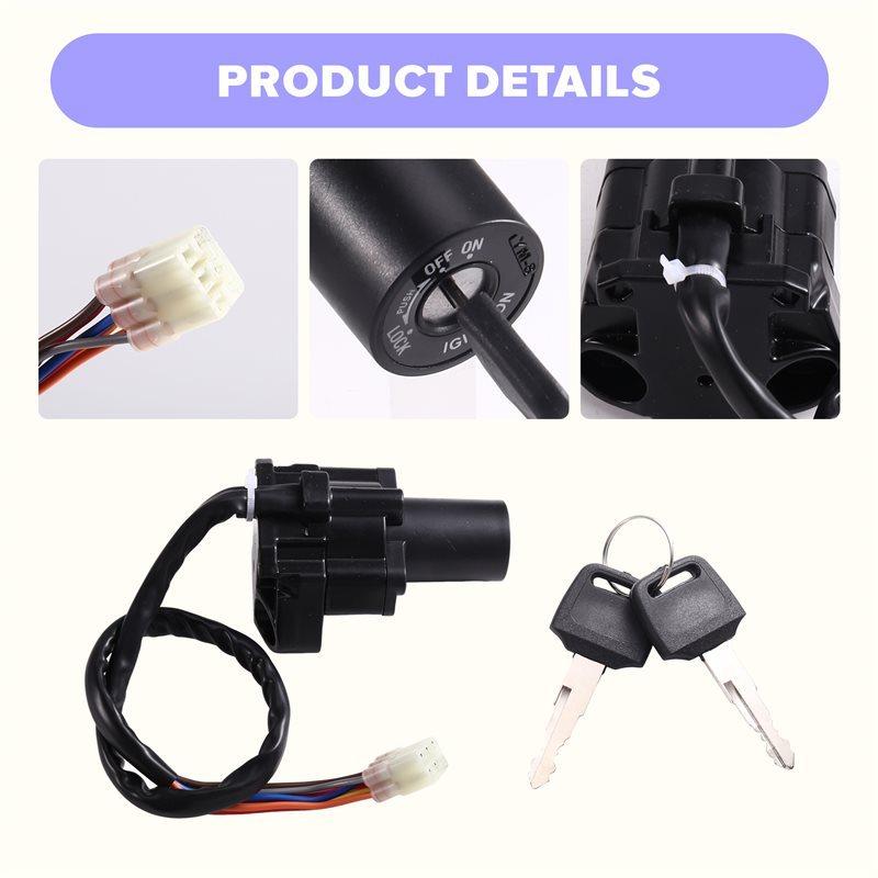 Motorcycle Ignition Switch Lock& Keys Kit(37100-04F00) For DR650SE 1996- 2024