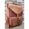 Натуральная коричневая винтажная мужская сумка-рюкзак из натуральной кожи, сумка для ноутбука, портфель