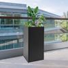 Tall Outdoor/Indoor Planter Box, Rectangular Large Flowerpot, Tall Metal Planter Box for Gardens, Halls, Patios, Pool Areas