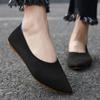 Fashion Women Breathable Shoes Woman Moccasins Stretch Knitted Cozy Work Shoes Brief Fashion Ladies Flats Light Driving Loafers Zapatos