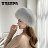 Women's Fur Hats Fluffy Winter Warm Imitation Mink Hair Hats Fashion Top Hats Women Fur Hat