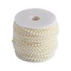 30m/roll 5mm Artificial Pearl DIY Ornaments Beads Curtain Wedding/Festival Party Decor Beige