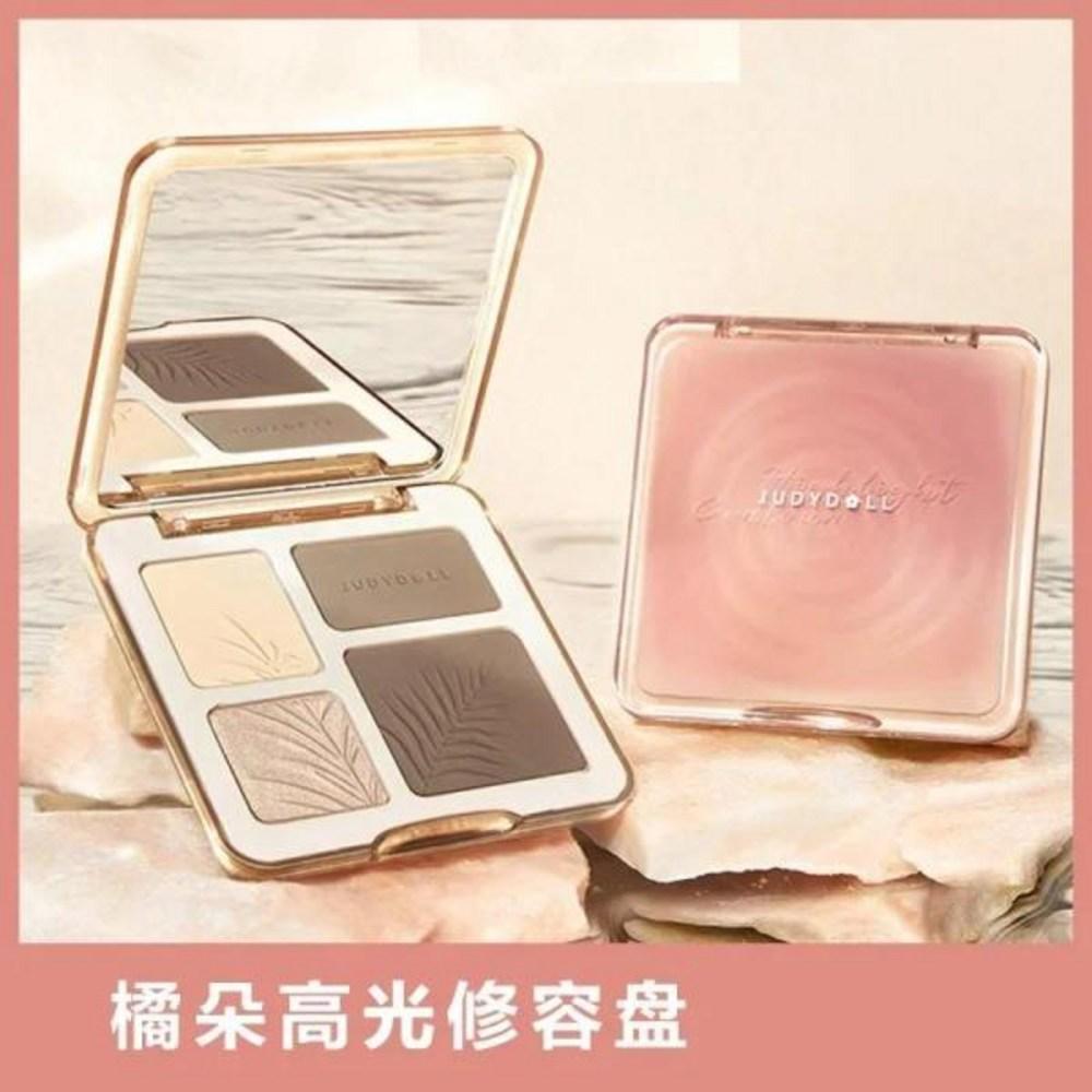 Judydoll 3D Highlighter and Shadow All-in-One Palette Makeup Eyeshadow Matte Shadow Palette Brightening Original, 2) 01 Палитра,