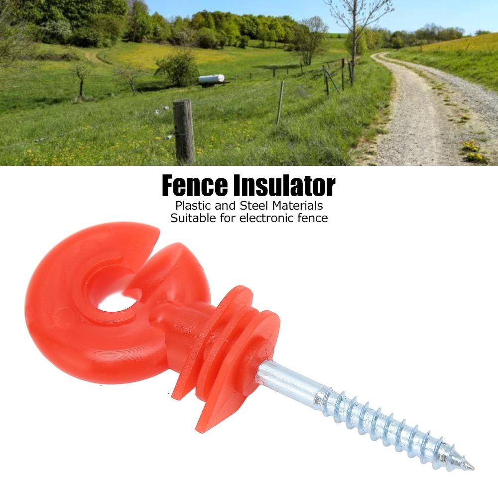 50Pcs Screw In Design Fence Insulator Rainproof Screw In Insulator Timber Post