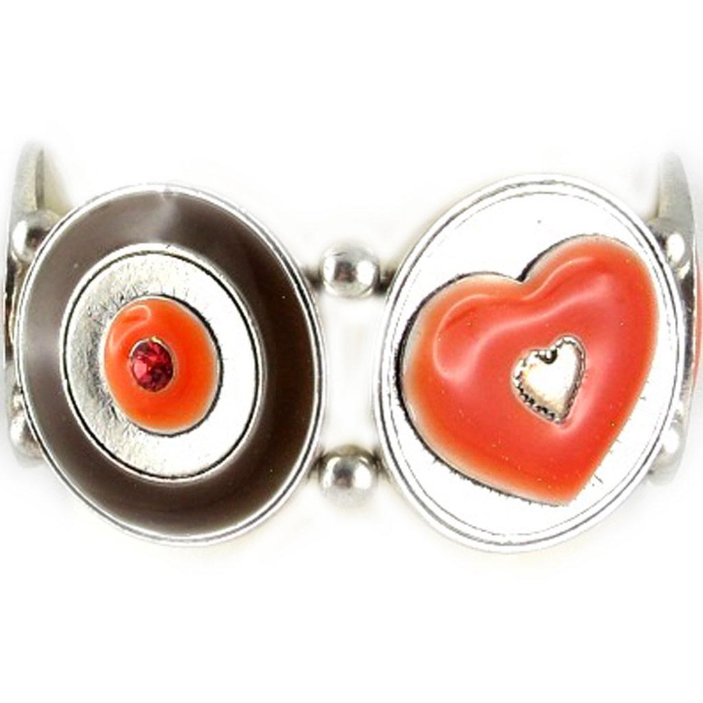 Les Trésors De Lily [D9670] - Orange 'Babouchka' Designer Bracelet