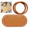 Crochet Bag Bottom Leather Base Tote Handle Set DIY Knitting Style 1
