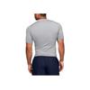 Under Armour HeatGear Compression Solid Crew Neck T Shirt Men Tops Mod-Gray 1353449-011