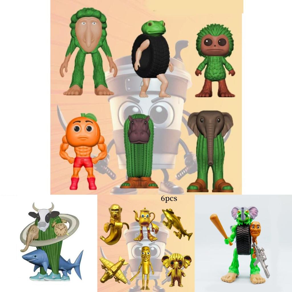 Italian Brainrot Al Pvc Mythical Creatures Figure Set With Collectible Design For Fantasy Enthusiasts