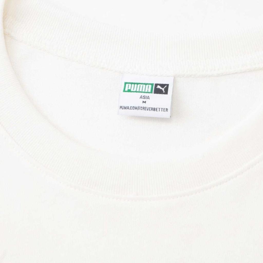 Puma Swxp Dancemania свободный крой с принтом логотипа, круглым вырезом, коротким рукавом, футболка для женщин, топы, белый цвет 626862-65