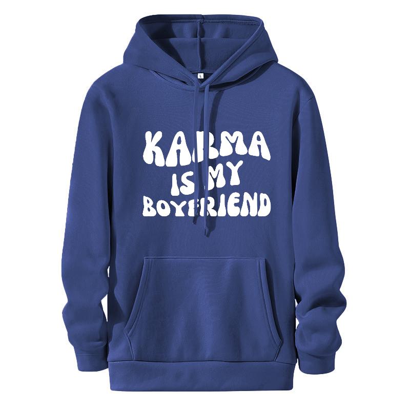Karma Is My Boyfriend Hoodie Midnights Inspired Hooded Sweatshirt Meet Me At Midnight Lyric Hodoies Kawaii Harajuku Tops
