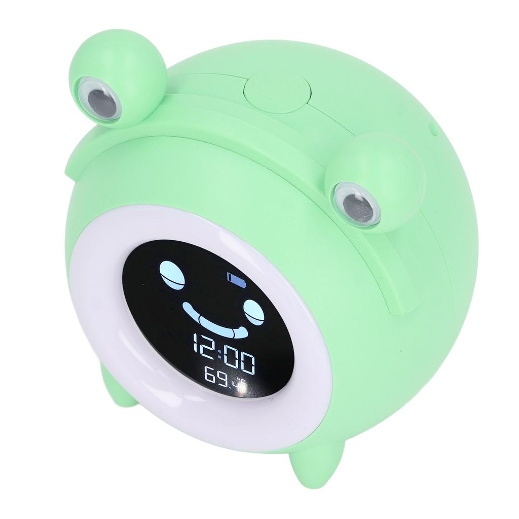 Детский будильник в форме мультяшного животного, нежный музыкальный ночник, цифровые часы для обучения времени