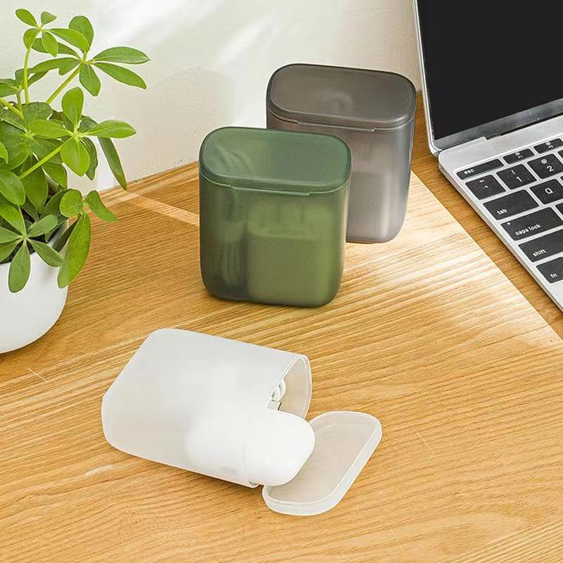 Настольный органайзер для кабелей с крышкой – Коробка для хранения шнуров, зарядных устройств и силовых кабелей