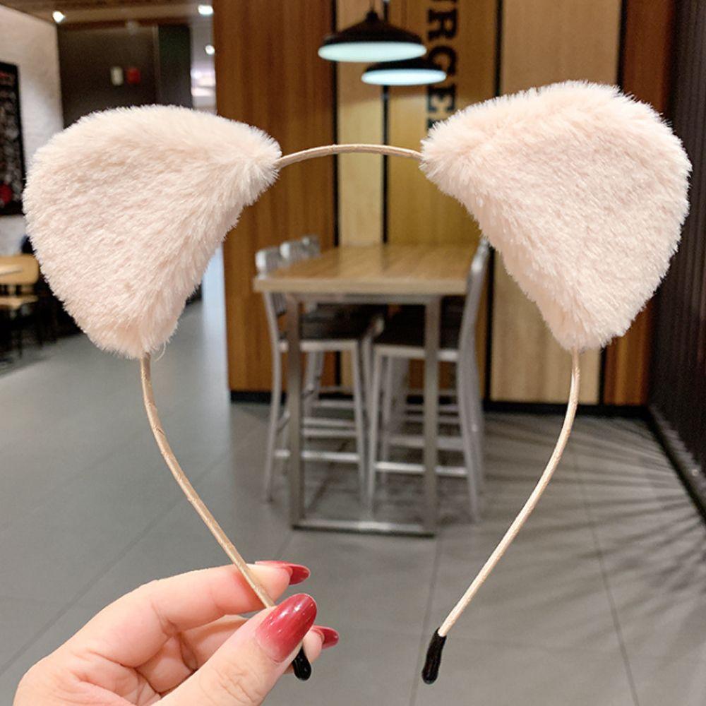 Cosplay Night Party Bar Plush Cute Face Wash Hair Band Cat Ears Headband Hair Accessories Hair Hoop