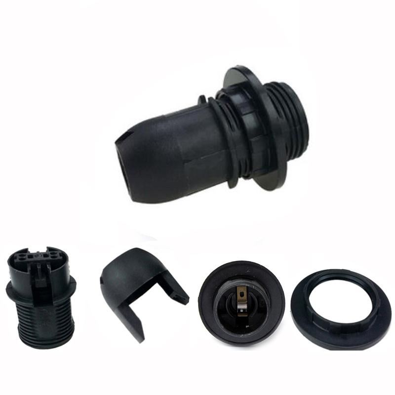 Мини-винт E14 M10 цоколь для лампочки держатель подвесной патрон абажур воротник 220 В 110 В черный/белый