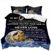 Letter Duvet Cover Abstract Word Print Wild Animal Theme The Meaningful Gift for Family and Friend Bedroom Decoration Queen Size
